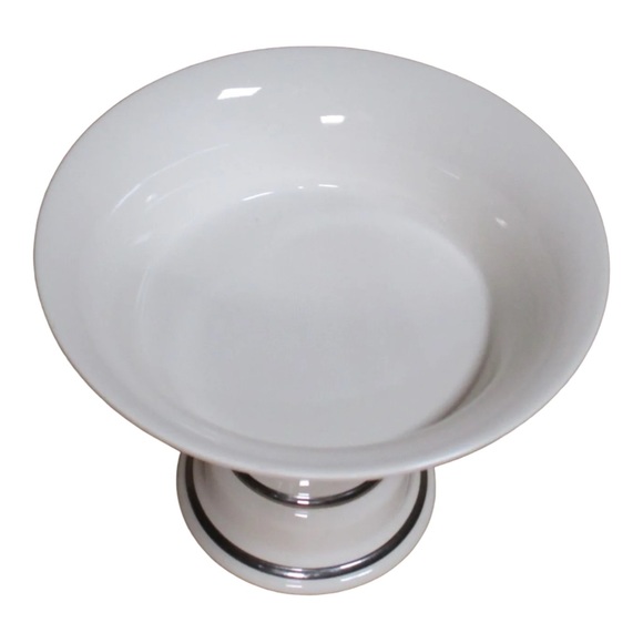 Vtg Bath & Body Works Holiday Christmas Holly Pedestal Candle Holder/Candy Dish - Picture 5 of 8